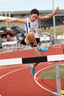 Mens under-17s 1500 metres steeplechase, 2018 Northern Under-17s/U-15s/U-13s Champs., Wavertree Athletics Centre, Liverpool. Photo: David T. Hewitson/Sports for All Pics